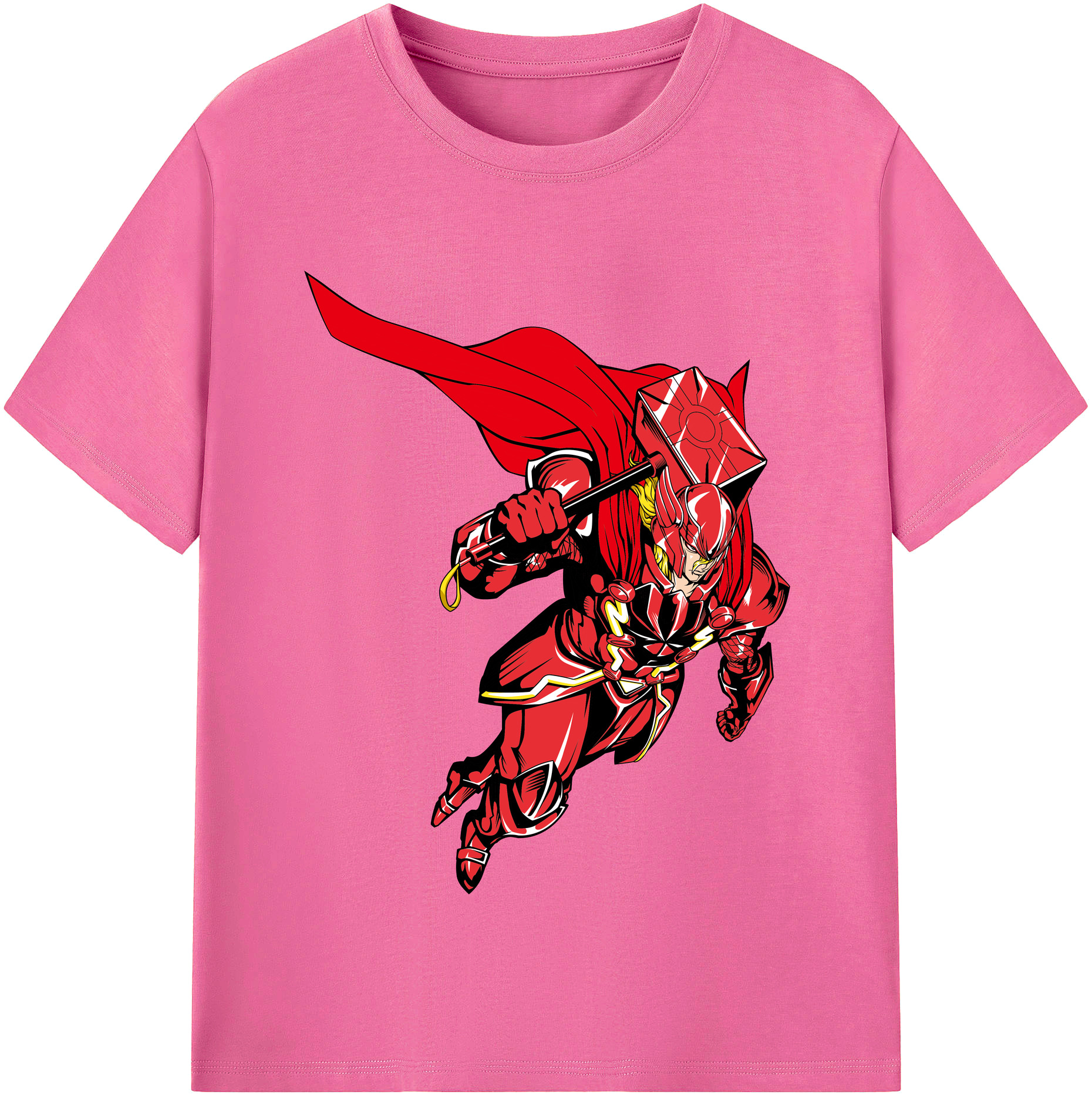（画像用） アベンジャーズ The Avengers レディースカジュアルプリントTシャツ（綿100％）